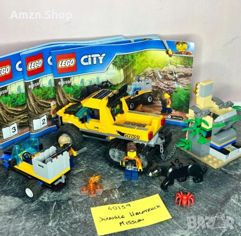 LEGO City Jungle Halftrack Mission 60159  Temple, ATV, Truck + minifigures , снимка 2 - Конструктори - 46688080