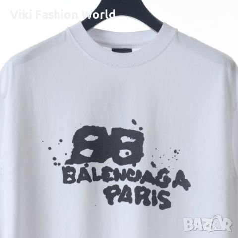 Най-висок клас тениска BALENCIAGA , унисекс тениски Balenciaga t shirt, снимка 4 - Тениски - 45595969