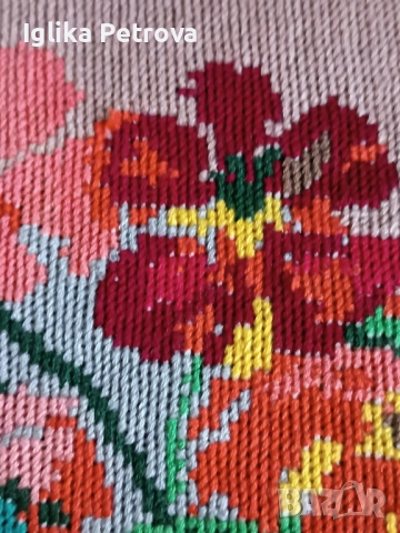 Гоблен -Ваза с цветя, снимка 7 - Гоблени - 52713905