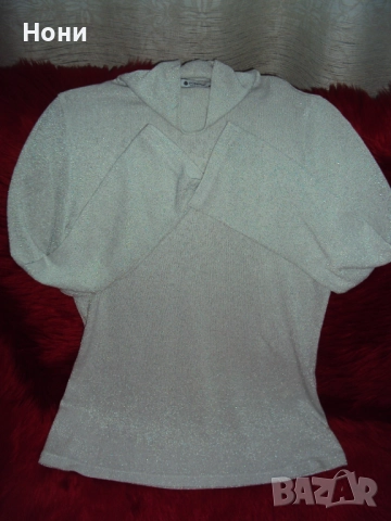 Марково поло блестящо купено от Италия ръст М, снимка 3 - Блузи с дълъг ръкав и пуловери - 52803367