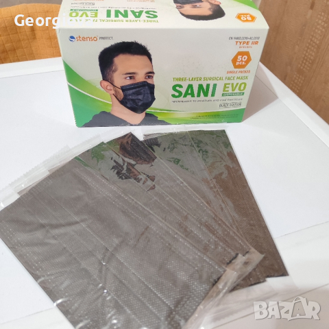Трислойна хипоалергенна маска Sani Evo 3 - 22 броя, снимка 2 - Други - 44969881