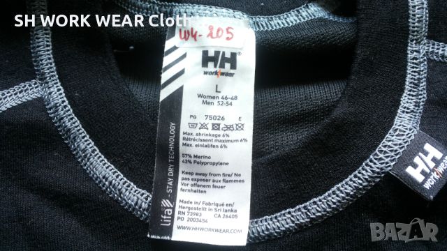 HELLY HANSEN 57% MERINO WOOL Work Wear Thermo Set размер L работен термо екип W4-205, снимка 14 - Спортни дрехи, екипи - 46649288