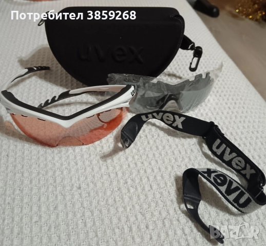 UVEX спортен комплект – очила с предпазни сменяеми рамки + калъф (чисто нови), снимка 2 - Зимни спортове - 52665225
