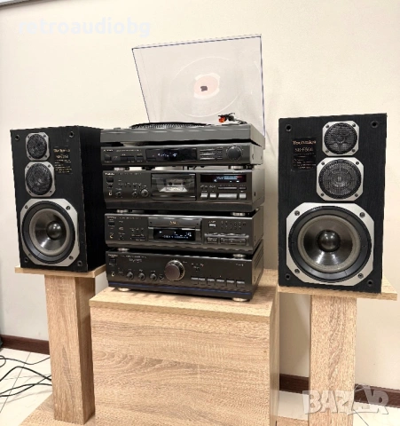🔊Ретро аудио система - сет TECHNICS - усилвател, сд, триглав дек, тунер + опция грамофон и колони🔈, снимка 11 - Аудиосистеми - 53462026