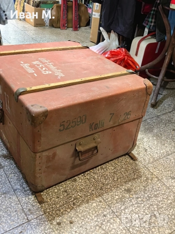 Немски транспортен сандък , снимка 4 - Антикварни и старинни предмети - 52814684