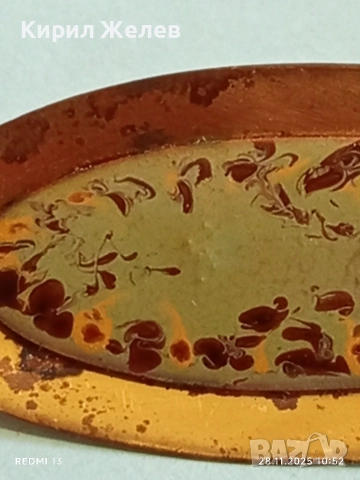 Винтидж брошка украсена с емайл рядка за КОЛЕКЦИЯ 52197, снимка 5 - Антикварни и старинни предмети - 52570719