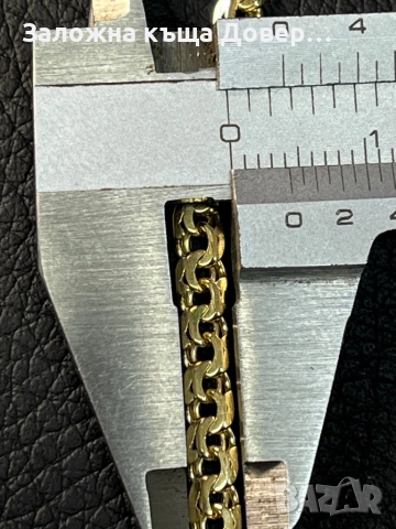 Златен Ланец кръст синджир krast ланче 14 к 585 gold zlato  lanec lance, снимка 5 - Колиета, медальони, синджири - 52159929