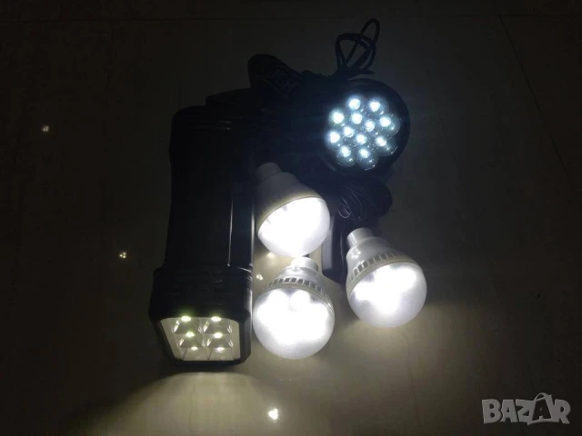 Мобилна соларна система, GD-8007, Соларен панел 3, 7W, Автономия 7-21 часа,Батерия 6V 4Ah,USB кабел, снимка 3 - Къмпинг осветление - 50935034