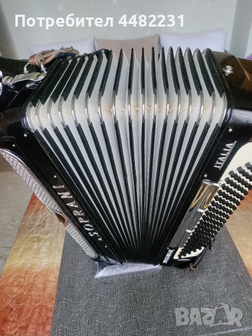 Продавам Италиански акордеон vSOPRANI RECANATI 120баса черен с куфар , снимка 18 - Акордеони - 53121448