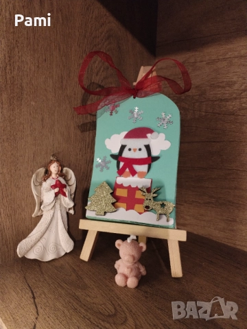 Коледни  картички, снимка 3 - Арт сувенири - 52399560
