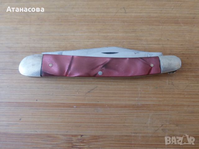 Джобно ножче с 2 остриета розово Буковец, снимка 8 - Антикварни и старинни предмети - 45307188