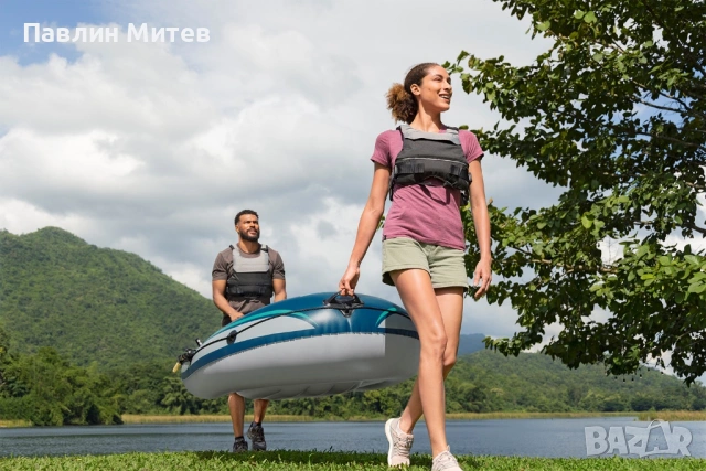 Нова надуваема лодка  Bestway®  Hydro Force® raft -set Trek™ X2 232 x 118 x 37 cm, снимка 6 - Водни спортове - 53043410