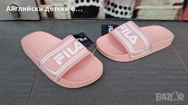 Английски детски чехли-FILA, снимка 5 - Детски сандали и чехли - 46557269