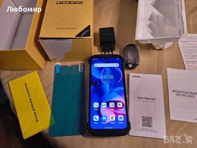 DOOGEE S100 Pro здрав телефон с нощно виждане, голяма батерия 22000mAh, 20GB + 256GB,  , снимка 4 - Други - 51350810