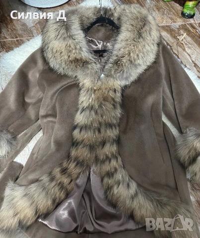 Ново палто алкантра и лисица, снимка 9 - Палта, манта - 53989440