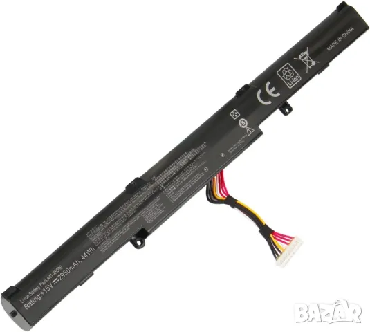 Батерия за лаптоп ASUS A41-X550E, 15V, 2950 mAh, 4 клетки, заместител , снимка 1 - Части за лаптопи - 49235011