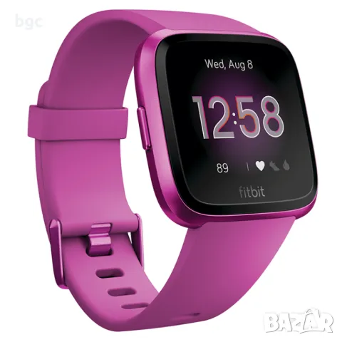 Нов Смарт Часовник Fitbit Versa Lite, Mulberry - 24 месеца гаранция, снимка 5 - Смарт часовници - 49439422