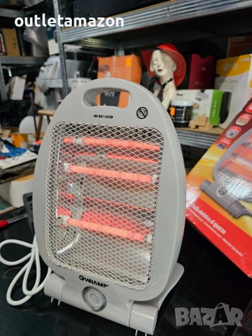 Електрическа кварцова печка 800 W , снимка 2 - Отоплителни печки - 53278743