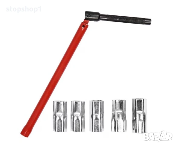 Мултифункционален ключ за монтаж на смесители за баня и кухня, 5 сменяеми гнезда, глави с раз, снимка 2 - Други инструменти - 53828039