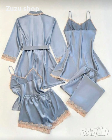 Комплект нощница от 5 части, налична в различни цветове, снимка 11 - Нощници - 53056568