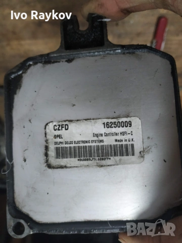 Компютър двигател за Opel Astra, Zafira 1.6 ECU 16250009 CZFD, снимка 2 - Части - 53446609