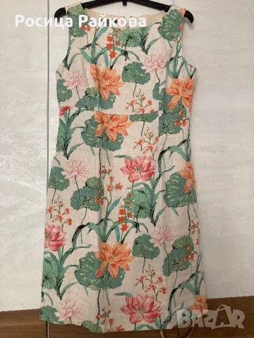 Ленена рокля Laura Ashley, 42 размер