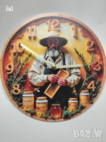 Часовници на пчеларска тематика-за пчелари, снимка 7 - Стенни часовници - 51849584