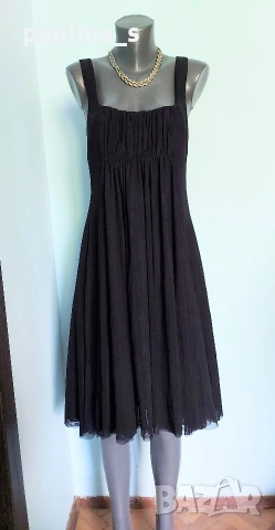 Два различни броя / Памучна и Тюлена маркова рокля с гол гръб "H&M" и "Vila" , снимка 15 - Рокли - 52387084