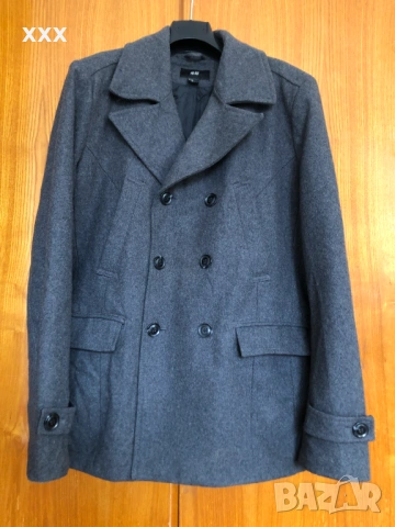 H&M мъжко вълнено палто