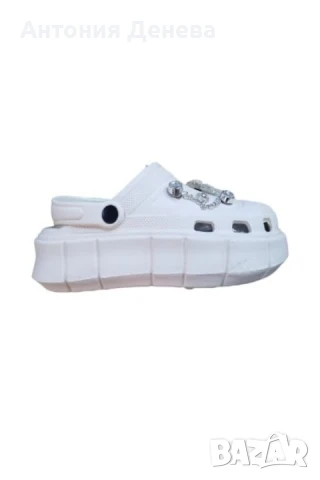 Дамски чехли тип крокс платформа 38 номер , снимка 1