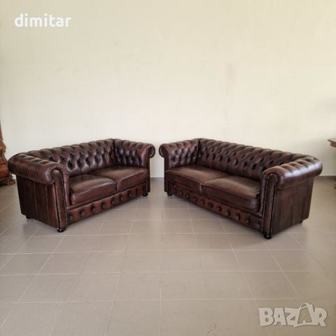 Диван Chesterfield , снимка 2 - Дивани и мека мебел - 45550933