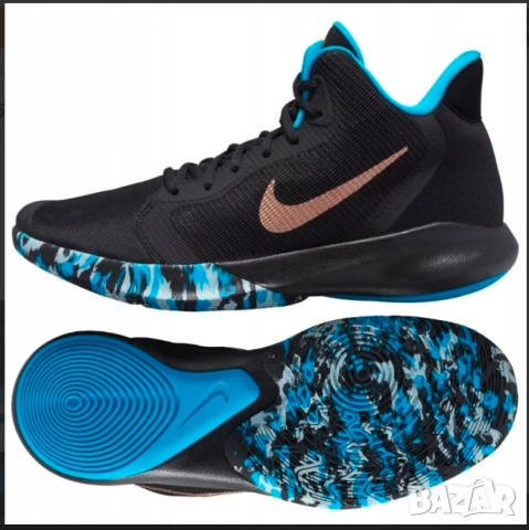 маратонки / кецове Nike Precision 3 'Blue Camo Sole'  номер 43, снимка 5 - Маратонки - 54155447