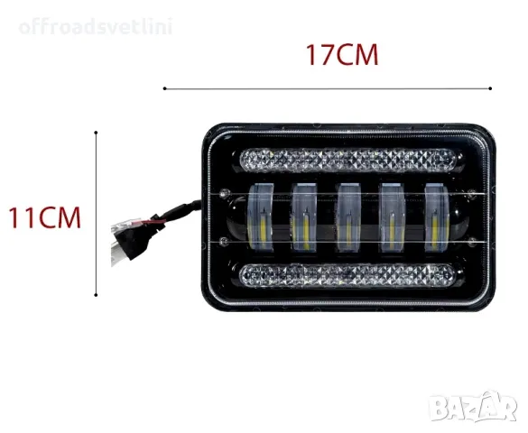 Комплект 2 Броя LED Фарове Халогени за вграждане 5 инча 17х11 см, снимка 2 - Аксесоари и консумативи - 49498814