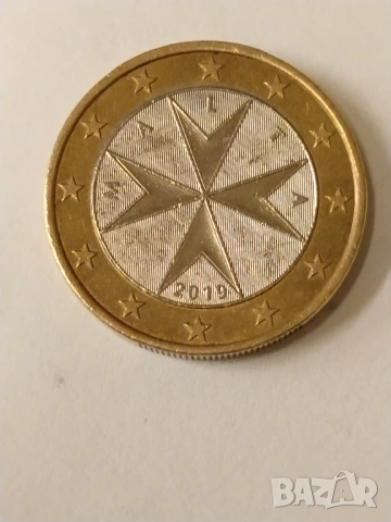 Монета от 1 евро 