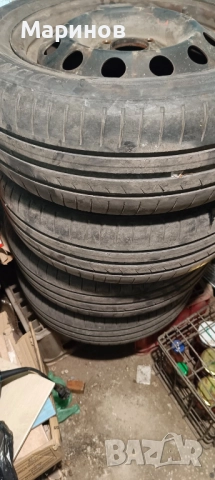 Стоманени джанти 15" к-т  4 бр с летни гуми за  KIA CARENS и други корейски автомобили , снимка 7 - Гуми и джанти - 51709266