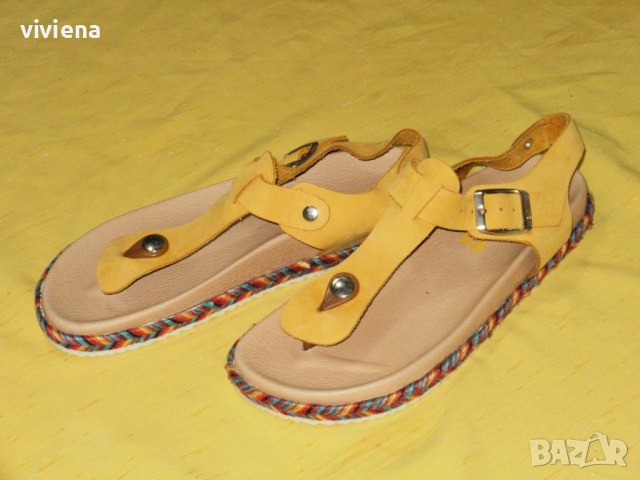 WALKME страхотни нови сандали естествена кожа 37, снимка 2 - Сандали - 45002793