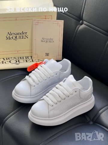 Alexander McQueen Дамски Бели Маратонки👟Дамски Спортни Обувки Александър Макуин👟Сникърси Код E814, снимка 7 - Маратонки - 51477439