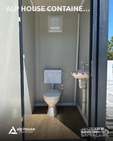 Контейнер санитарен възел 140х140 | Санитарен контейнер, Единична тоалетна, Външна тоалетна, снимка 3 - Друго търговско оборудване - 51543526