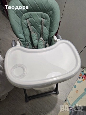 Столче за хранене Lorelli - Party, Iceberg Green Leathet, снимка 2 - Столчета за хранене - 51987801