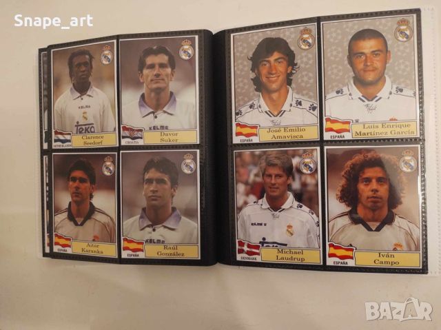 За колекционери: Албум със 160 картички на Реал Мадрид, снимка 1 - Фен артикули - 46061674