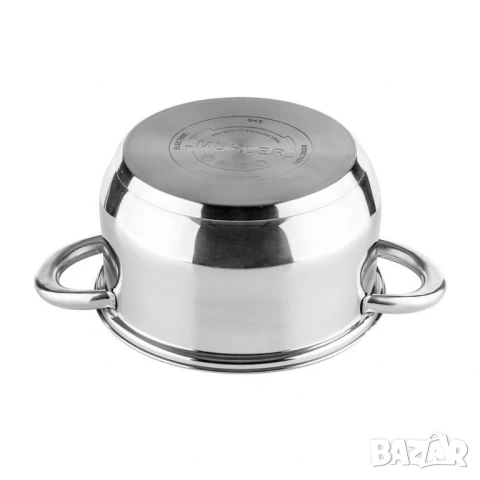 Комплект съдове за готвене Muhler от 12 части, неръждаема стомана, снимка 2 - Съдове за готвене - 50654966