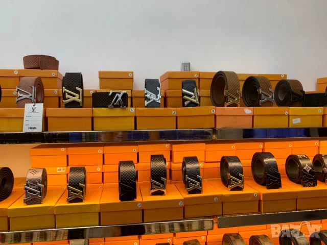 колани от естествена кожа в кутия louis vuitton guess fendi hermes , снимка 9 - Колани - 50999390