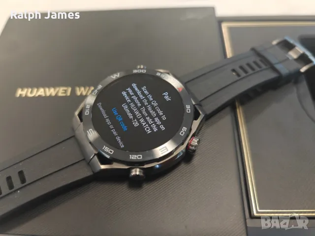 Като нов Huawei Watch Ultimate 48.5mm Black, снимка 2 - Смарт гривни - 46906796