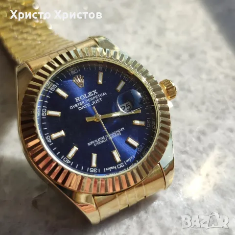 Мъжки луксозен часовник Rolex Oyster Perpetual Datejust , снимка 7 - Мъжки - 46942136