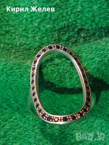 ФИН АРТИСТИЧЕН МАРКАЗИТЕН СРЕБЪРЕН ПРЪСТЕН СРЕБРО 925 ПРОБА ЮВЕЛИРНА АРТ ИЗРАБОТКА 48583, снимка 13 - Пръстени - 49150443