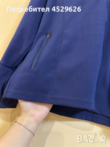 Тъмно синьо спортно горнище , снимка 3 - Спортни екипи - 53235692