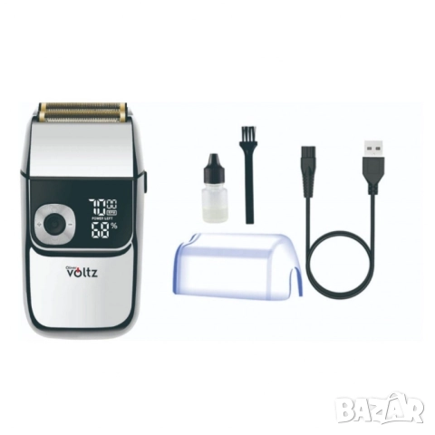 Акумулаторна самобръсначка и тример 2в1 Oliver Voltz , 5W, LCD дисплей, батерия 1400mAh, снимка 4 - Тримери - 52125736