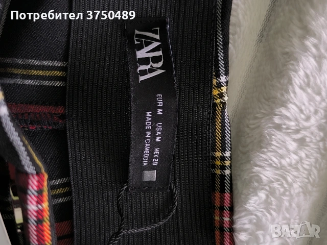 Нов дамски панталон тип клин- ZARA размер M, снимка 4 - Панталони - 54206756