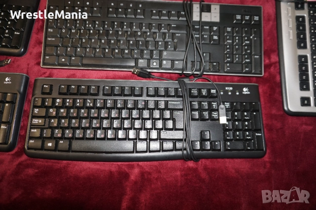 13 Клавиатури Logitech K120/Dell/Fujitsu KB410K/Gembird/Genius/A4Tech за Настолен Компютър , снимка 11 - Клавиатури и мишки - 51955657