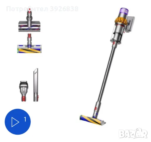 Продавам Прахосмукачка DYSON V15 DT ABSOLUTE SV47 12.00 V